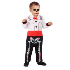 Déguisement squelette mexicain - Bébé - 2/3 ans (86 à 96 cm)
