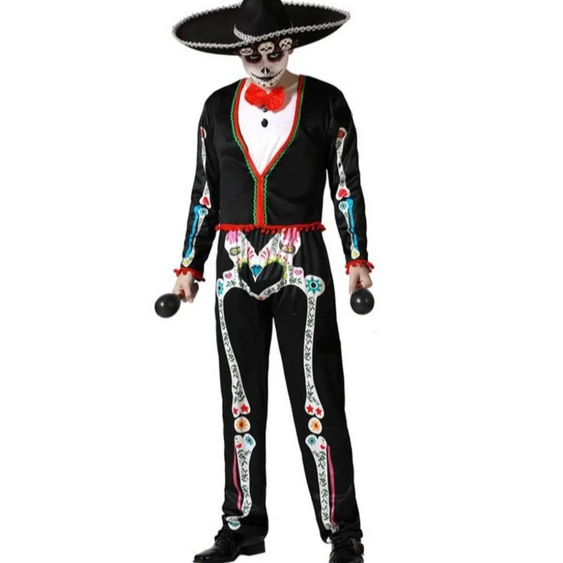 Déguisement squelette mexicain - homme - XL