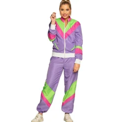 Déguisement Survêtement Rétro - Violet - Femme - L