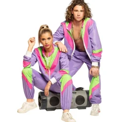 Déguisement Survêtement Rétro - Violet - Homme - XXL