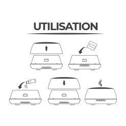 Diffuseur d'arôme et humidificateur AROMI400 - Blanc