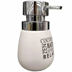 Distributeur de Savon Imprimé Tikal 14cm Blanc