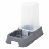 Distributeur d'Eau & Croquettes Chat 3,5l Gris