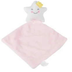 Doudou avec Mouchoir Étoile 18cm Rose