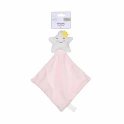 Doudou avec Mouchoir Étoile 18cm Rose