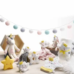 Doudou avec Mouchoir Étoile 18cm Rose