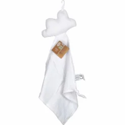Doudou Mouchoir Bébé Nuage 46cm Blanc