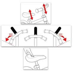 Draisienne 10 pouces Kids Control avec repose-pied - Vert