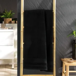 Drap de Douche Tendresse 70x130cm Noir
