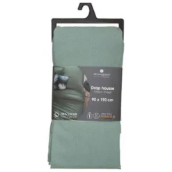 Drap Housse Intérieur 90x190cm Céladon