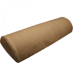 Drap housse de protection en éponge pour coussin demi-rond 66 cm x 22 cm x 12 cm de table de massage - Marron clair