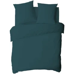 Drap housse en coton 57 fils uni