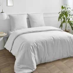 Drap housse en coton 57 fils uni bonnet 25cm