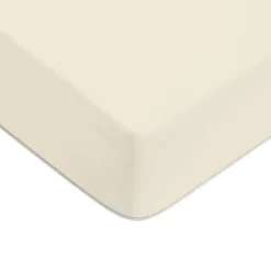 Drap housse en coton 57 fils uni bonnet 25cm