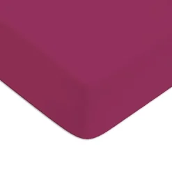 Drap housse en coton 57 fils uni bonnet 25cm