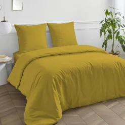 Drap housse en coton 57 fils uni bonnet 25cm