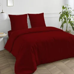 Drap housse en coton 57 fils uni bonnet 25cm