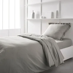 Drap housse uni en jersey coton ESSENTIAL