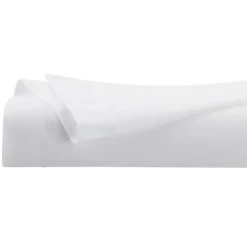 Drap Plat 1 Personne Percale 180x290cm Blanc