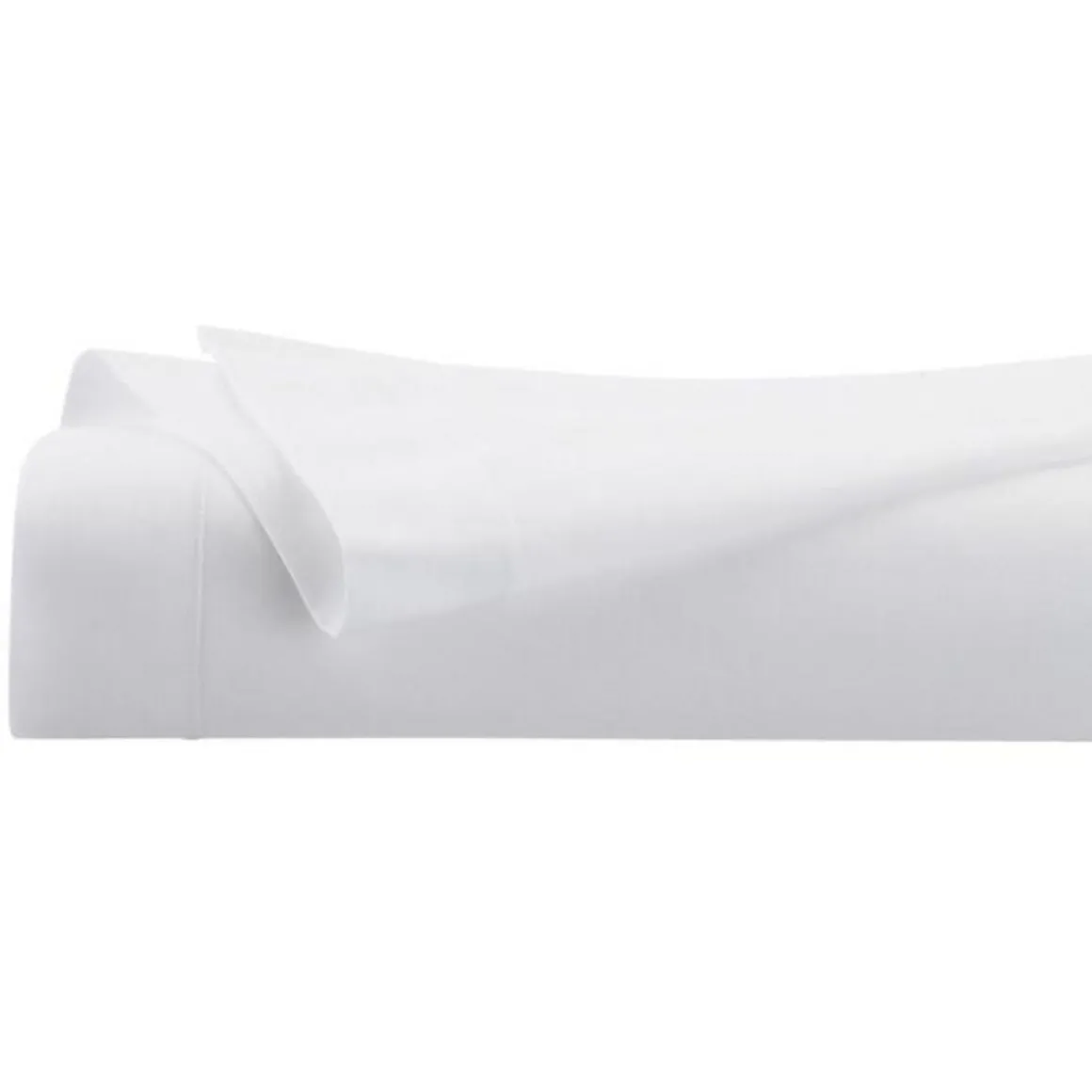 Drap Plat 1 Personne Percale 180x290cm Blanc