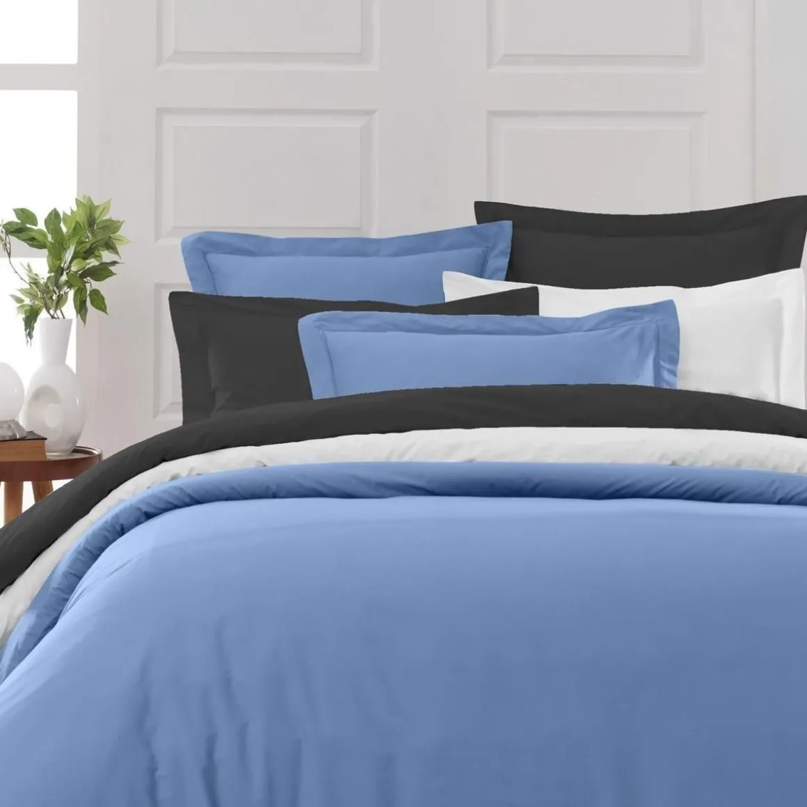 Drap plat en percale de coton SOFT PERCALE