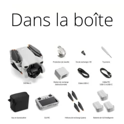Drone DJI Mini 3 Fly More Combo DJI RC GL - 249 g - Capturez en 4K HDR - Autonomie 38 minutes