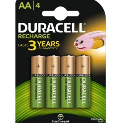 Duracell accu 4 piles AA 1300mah