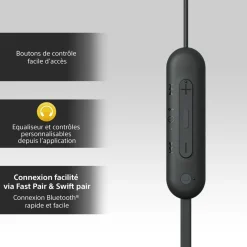 Ecouteurs WIC100 Noir