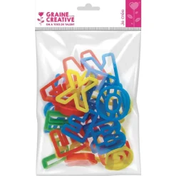 Emporte-pièces Alphabet + Chiffres pour pâte à modeler