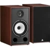 Enceinte bibliothèque Borea BR03 noyer x2