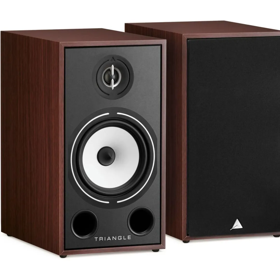 Enceinte bibliothèque Borea BR03 noyer x2