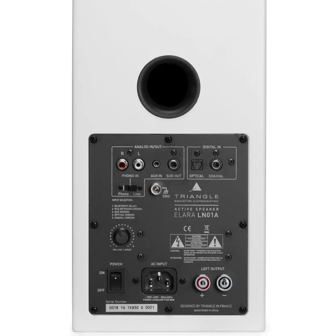 Enceinte bibliothèque LN01A ELARA BLANC MAT X2