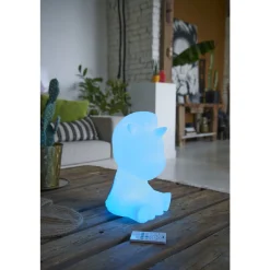 Enceinte portable Bluetooth lumineuse - Blanc - Luminus Licorne