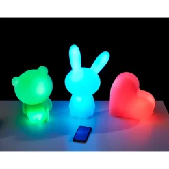 Enceinte portable Bluetooth lumineuse - Blanc - Luminus Licorne