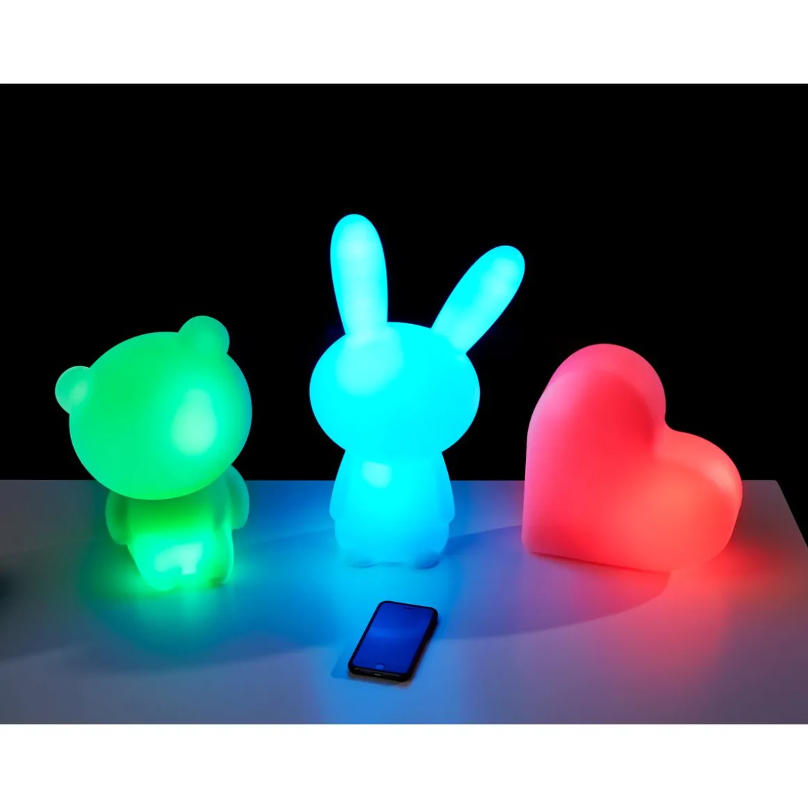 Enceinte portable Bluetooth lumineuse - Blanc - Luminus Licorne