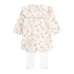 Ensemble bébé robe en molleton et legging Kalaoupe