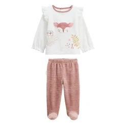 Ensemble bébé sweat et pantalon en velours Oona