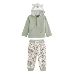 Ensemble bébé sweat-shirt à capuche et pantalon en molleton Abou