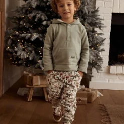 Ensemble bébé sweat-shirt à capuche et pantalon en molleton Abou