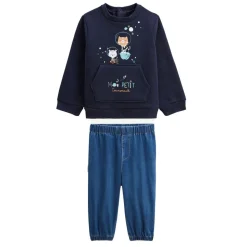 Ensemble bébé sweat-shirt en molleton et pantalon Mon Petit Cosmonaute