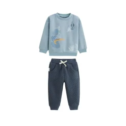 Ensemble bébé sweat-shirt et pantalon en molleton Félintrépide