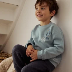 Ensemble bébé sweat-shirt et pantalon en molleton Félintrépide