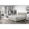 Ensemble complet Boxspring matelas ressorts ensachés + sommiers + tête de lit + pieds 160x200 cm CONFORT HOTEL Beige