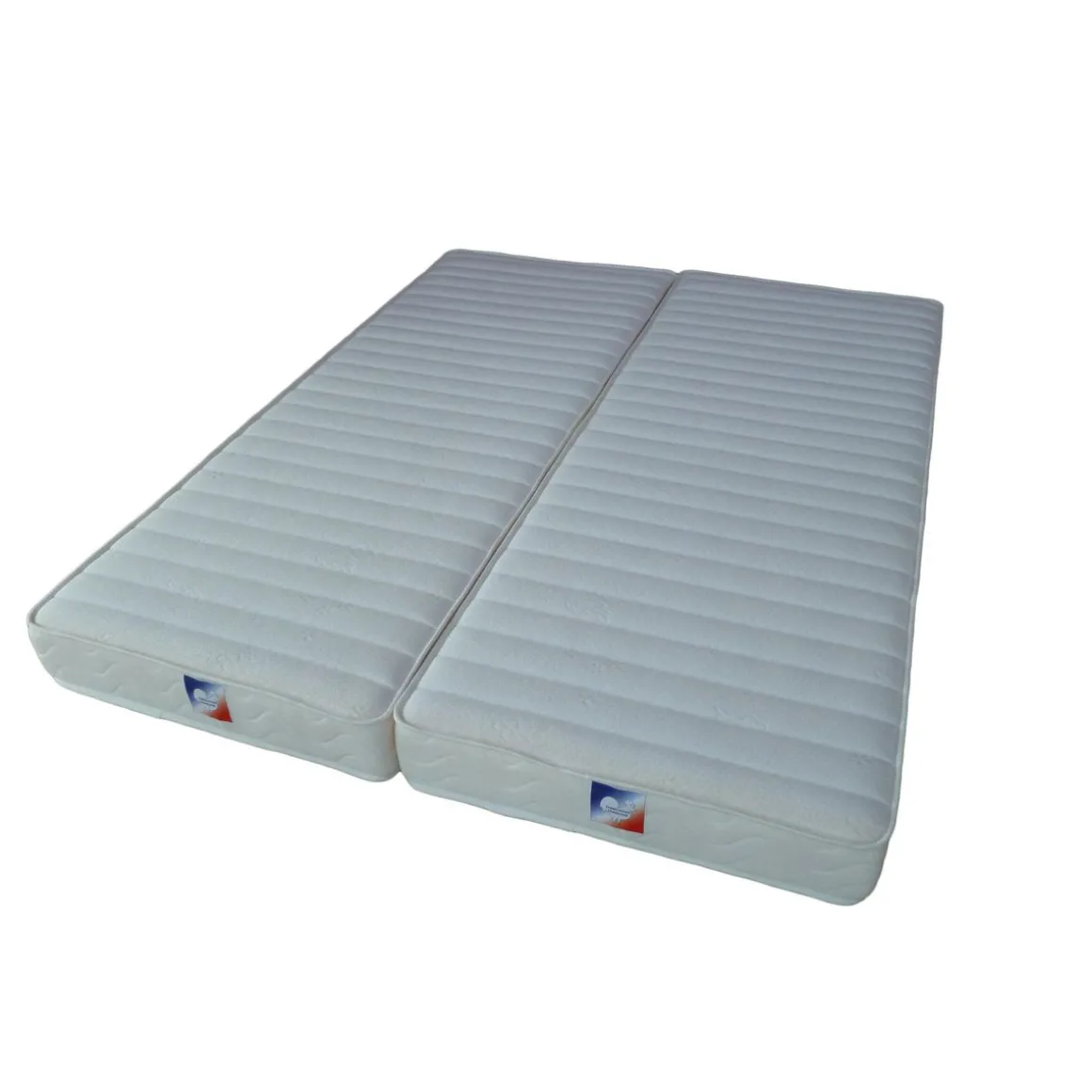 Ensemble de 2 matelas mousse 80x200 cm SYMPHONIE pour lit relaxation