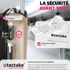 Ensemble de 3 valises Talia avec pèse-bagage et étiquette à bagages