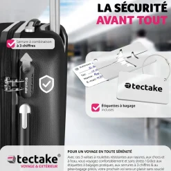 Ensemble de 3 valises Talia avec pèse-bagage et étiquette à bagages