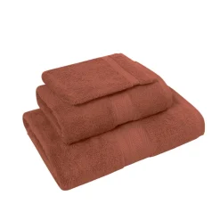 Ensemble de bain 3 pièces (1 drap de bain + 1 serviette de toilette + 1 gant) LUXURY