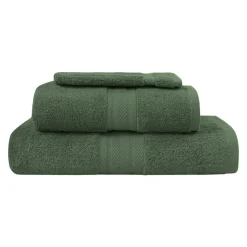 Ensemble de bain 3 pièces (1 drap de bain + 1 serviette de toilette + 1 gant) LUXURY