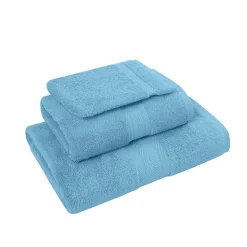 Ensemble de bain 3 pièces (1 drap de bain + 1 serviette de toilette + 1 gant) LUXURY