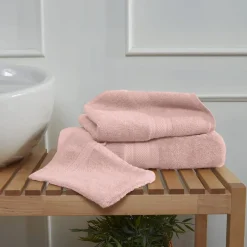 Ensemble de bain 3 pièces (1 drap de bain + 1 serviette de toilette + 1 gant) LUXURY